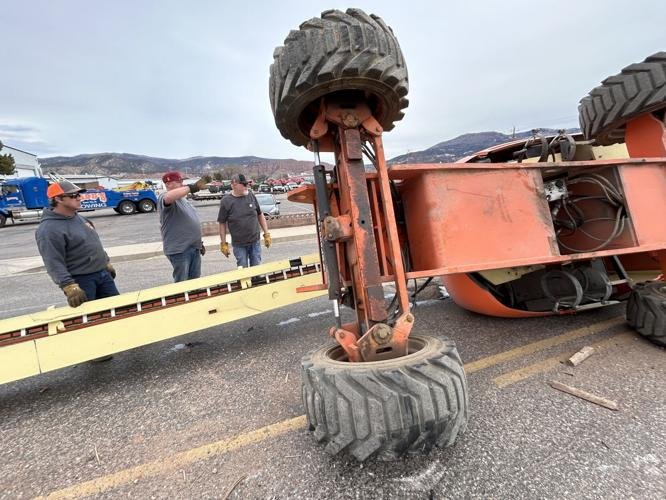 Truck mounted crane removal